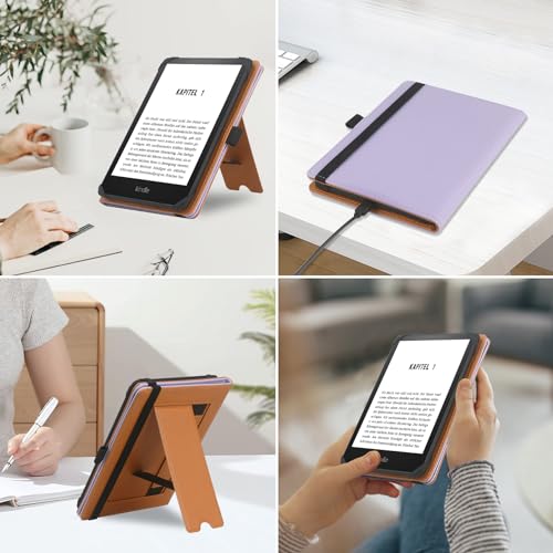 Black PU Leather E-Reader Case for 6-6.8 inch Z484