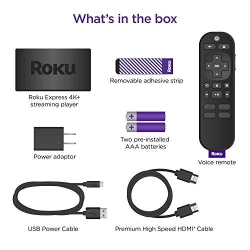 Roku Express 4K+ Streaming Device with Voice Remote L94619