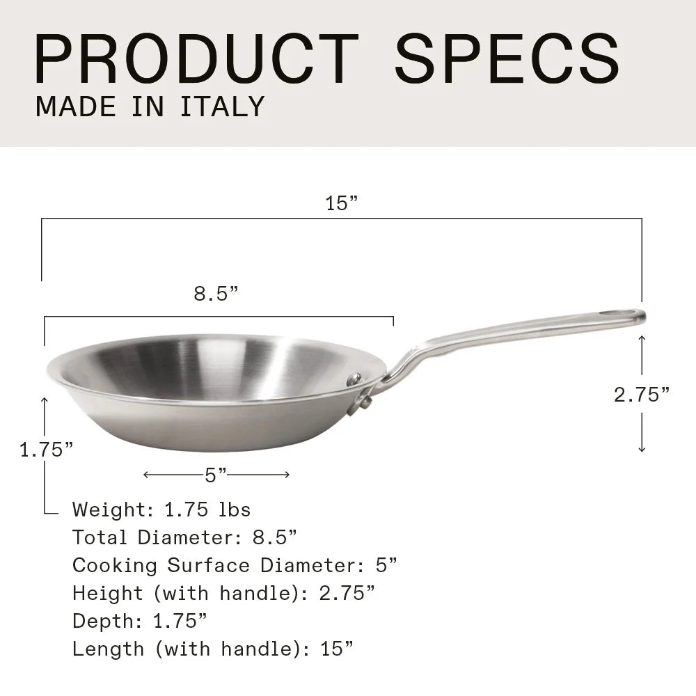 8-inch Stainless Steel Frying Pan B28614