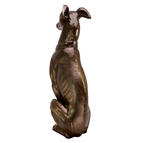 19 Inch Two Tone Stone Dog Statue A1248