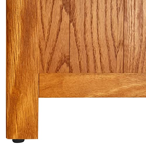3-Tier Solid Oak Wood Bookcase A893117