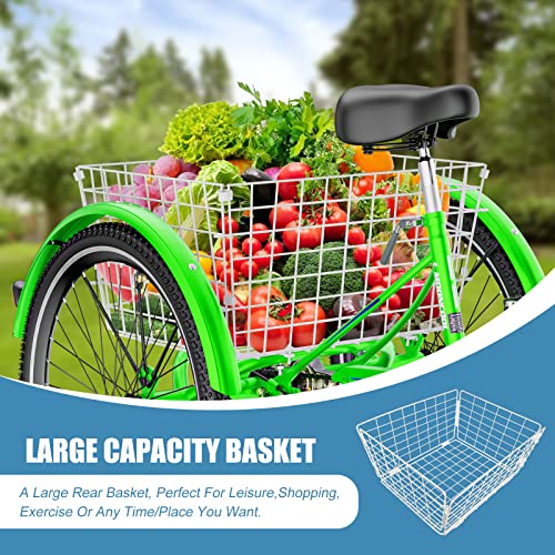 Adult 3 Wheel Bike 7 Speed with Shopping Basket Z7833