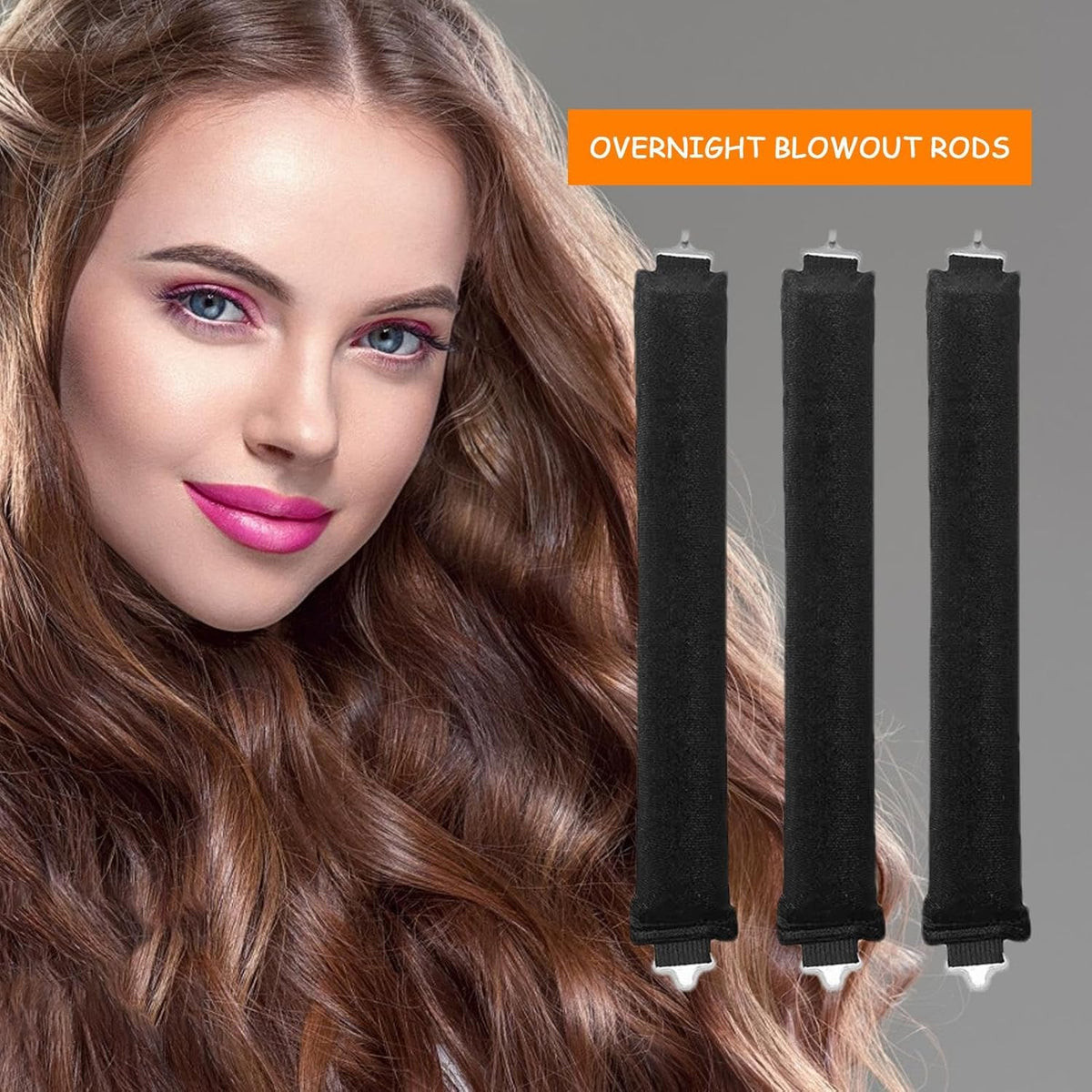 Velvet Heatless Curling Rods with Hook A102