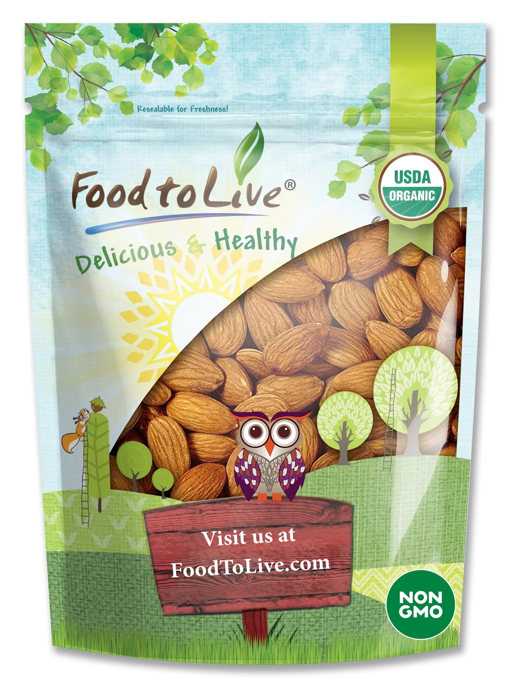 Organic Raw Almonds, 3 Pounds S66177