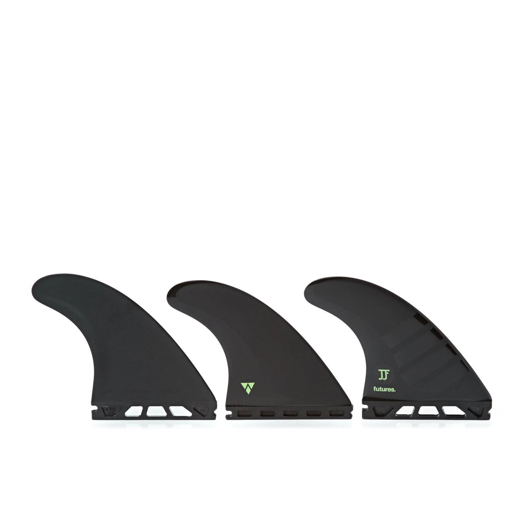 Carbon/Green Medium Thruster Fin Set I20480