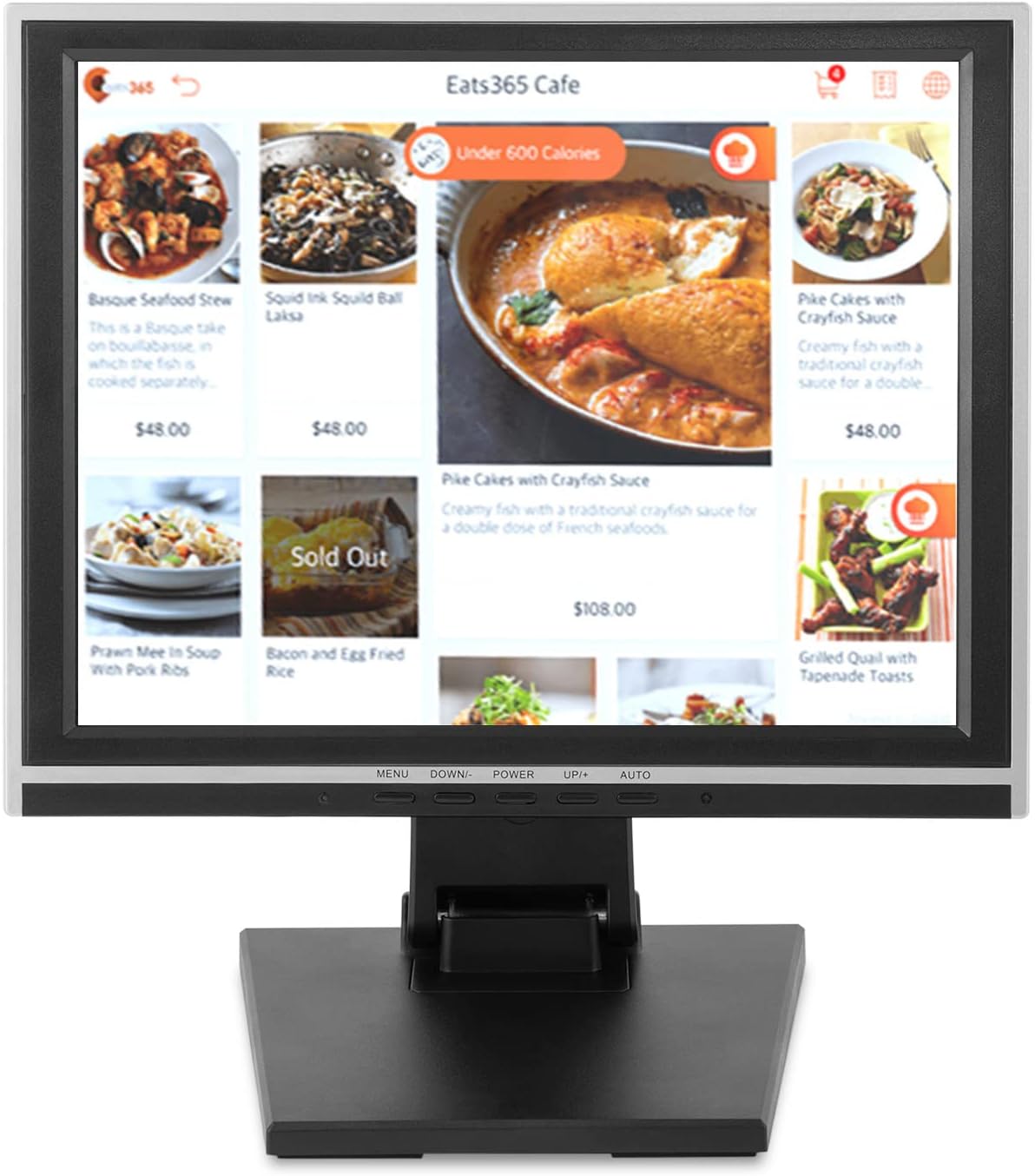 15" LCD Touch Screen Monitor with Adjustable Multi-Touch USB Interface D953