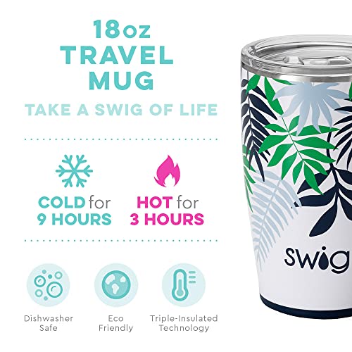 18 oz Insulated Stainless Steel Travel Mug with Handle and Lid O9289