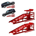 2 Pack Hydraulic Car Ramps 5T 10000lbs Low Profile Lift Height 11.61-16.21 Inches J584157