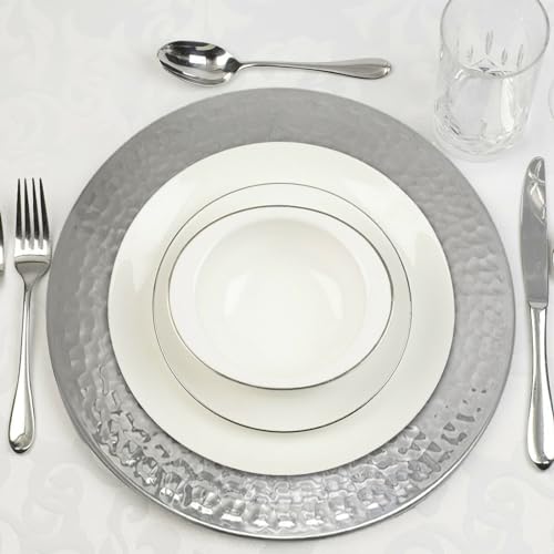 13-Inch Stainless Steel Gold Charger Plates Set of 6 L948369