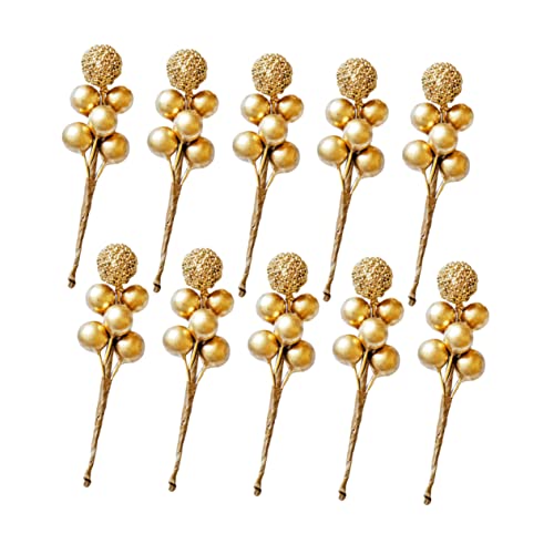 20 Pcs Red Berry Picks Artificial Christmas Decor N408859