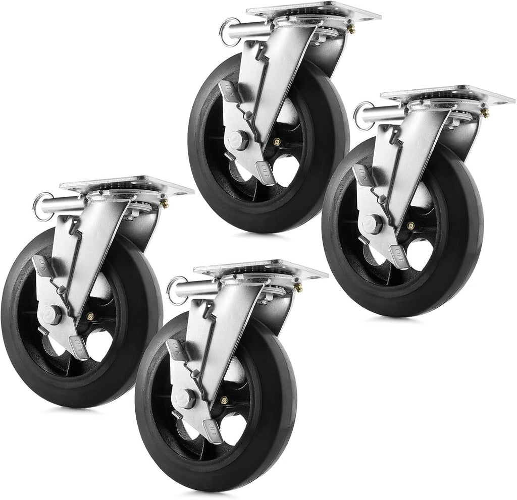 Heavy Duty Drywall Sheet Cart with 4 Swivel Wheels - Orange X924837
