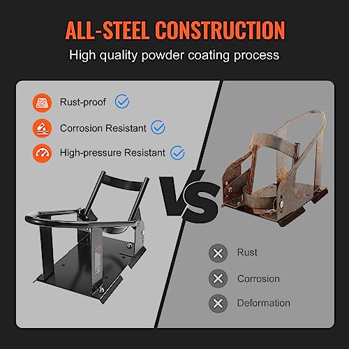 Heavy-Duty Steel Motorcycle Wheel Chock with 3 Adjustable Holes Y37143