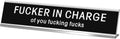 Black Desk Plaque 10 x 2 Inch U62511