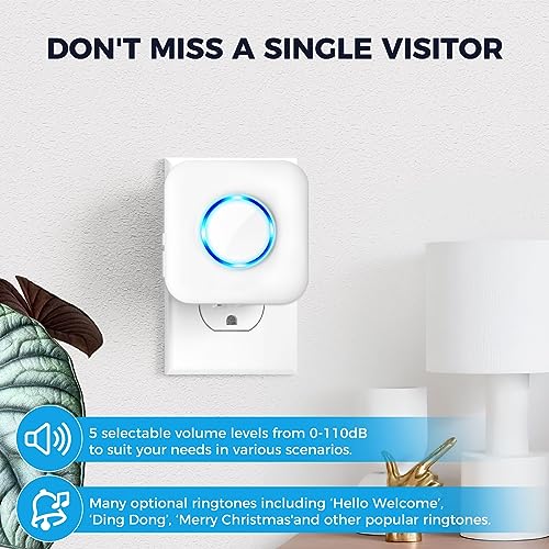 Wireless Doorbell Chime Extender with Receiver F29548