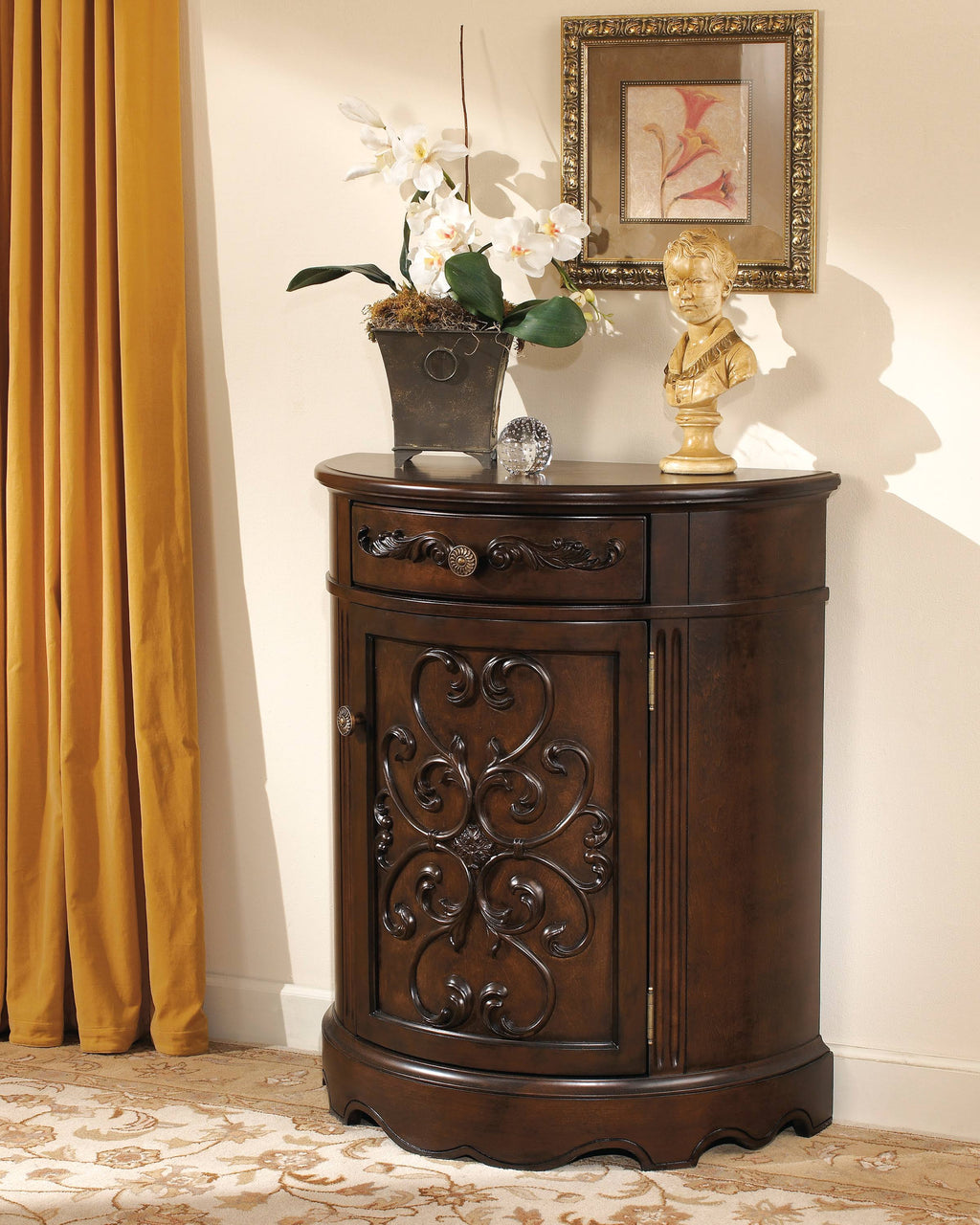 Dark Brown Accent Cabinet S891459