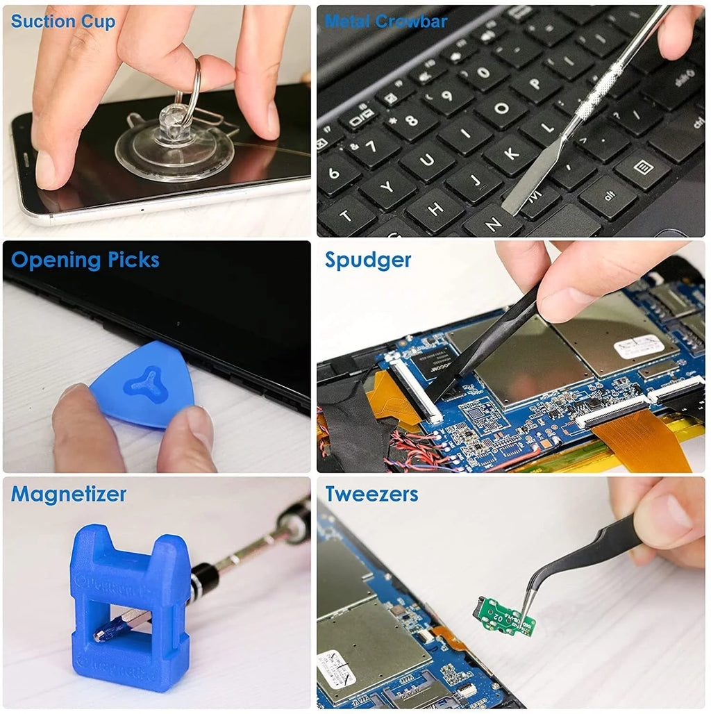 144 in 1 Electric Precision Screwdriver with Magnetic Bits T85609