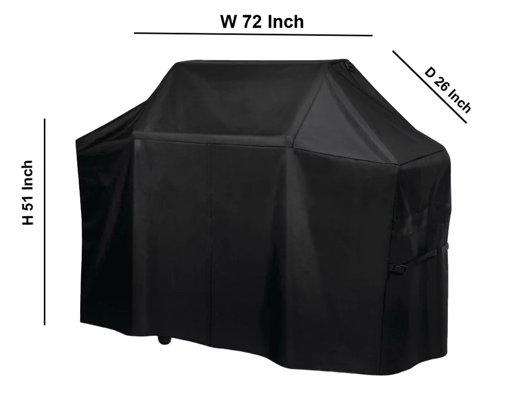 72"W x 26"D x 51"H Heavy Duty Waterproof BBQ Grill Cover P1915