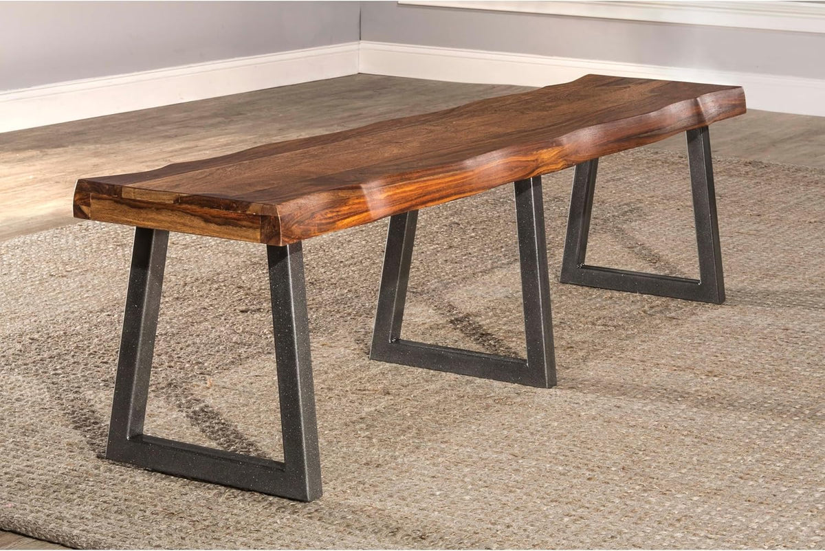 Gray Powder Coat Wood Rectangle Dining Table O832700