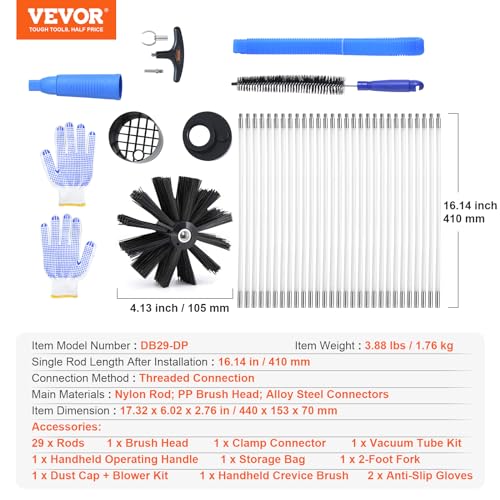 Dryer Vent Cleaner Kit with Complete Accessories M575648