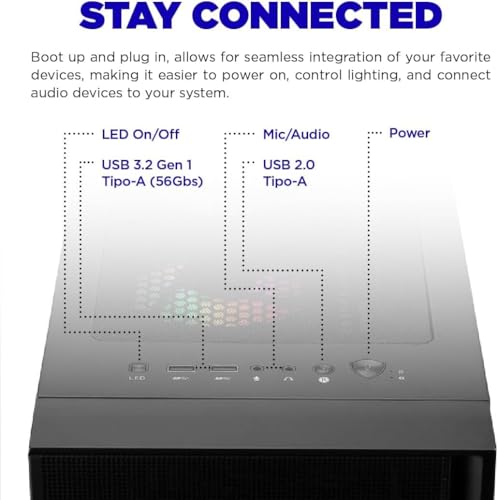AMD Ryzen 5 5600G 16GB 512GB SSD Desktop Gaming Computer P325905