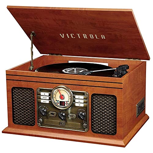 6-in-1 Bluetooth Record Player with Built-in Speakers U92370