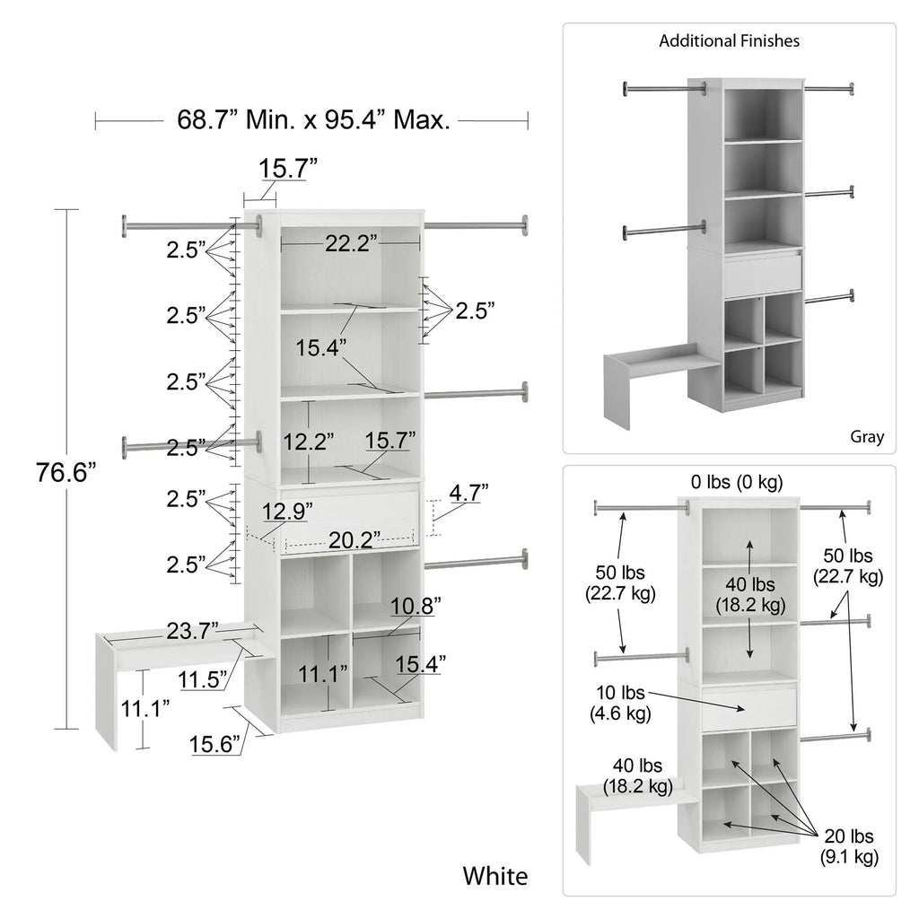 White Closet C1050