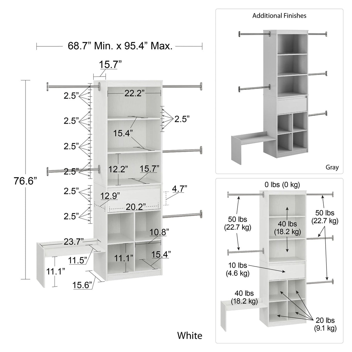 White Closet C1050