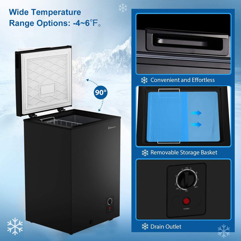 3.5 Cu.ft Chest Freezer Black F371360