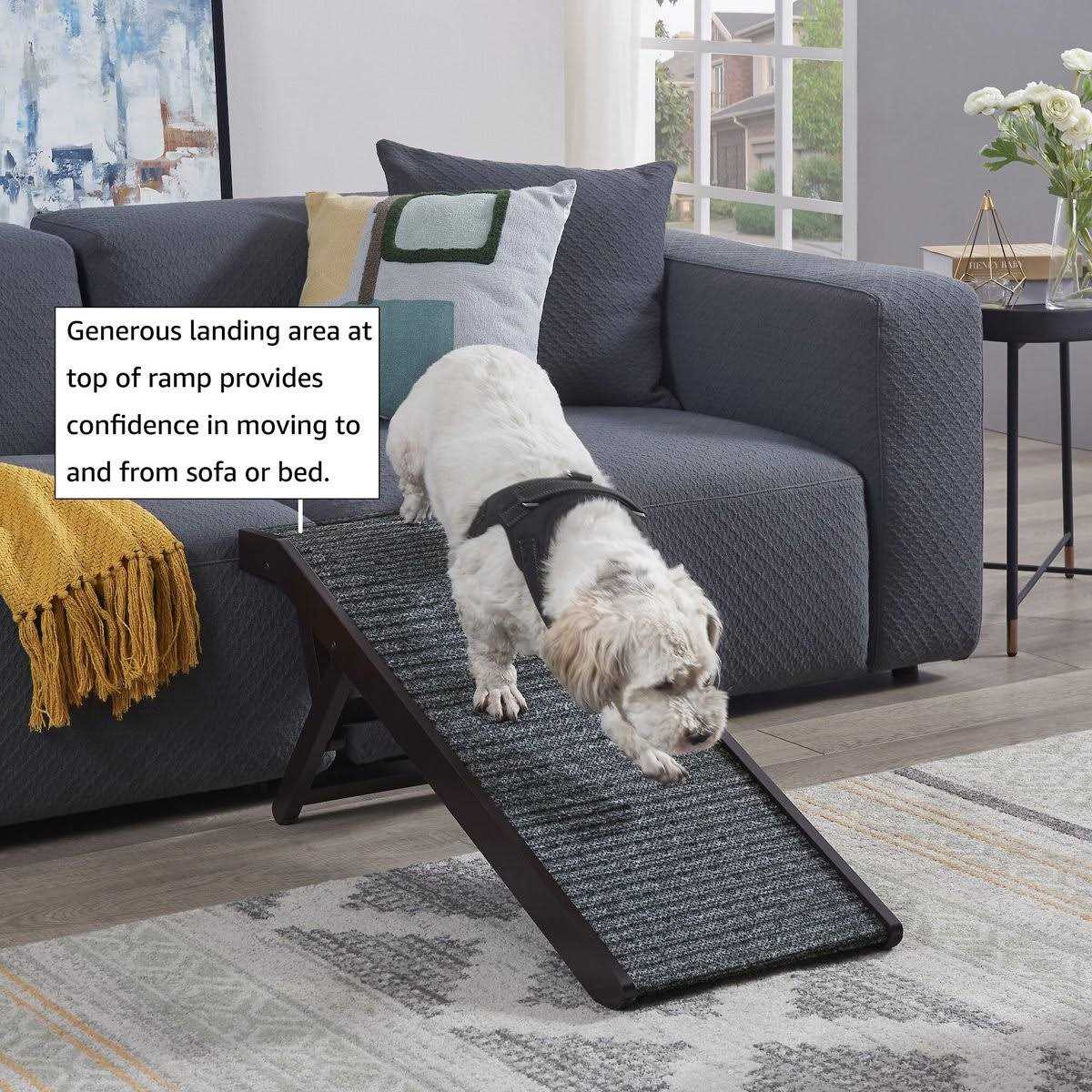 Foldable Wooden Pet Ramp Adjustable Height P29526