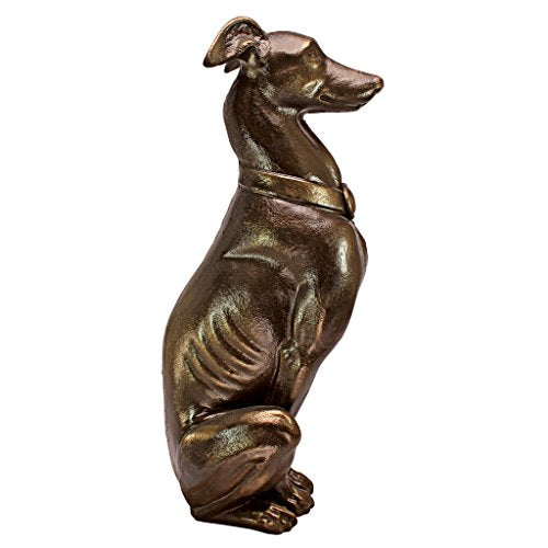 19 Inch Two Tone Stone Dog Statue A1248