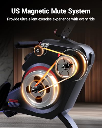 Magnetic Rowing Machine with Bluetooth, 350 LB Weight Capacity F89957