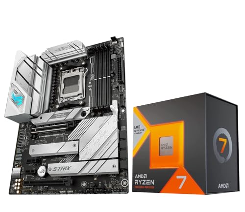 AMD Ryzen 7 7800X3D 8-Core 16-Thread Desktop Processor with ASUS ROG Strix B650E-F Gaming WiFi AM5 Gaming Motherboard Q58731