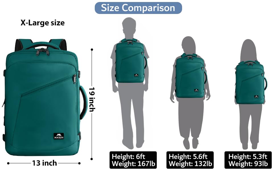 Black 27L Lightweight Expandable Waterproof Travel Backpack F23194
