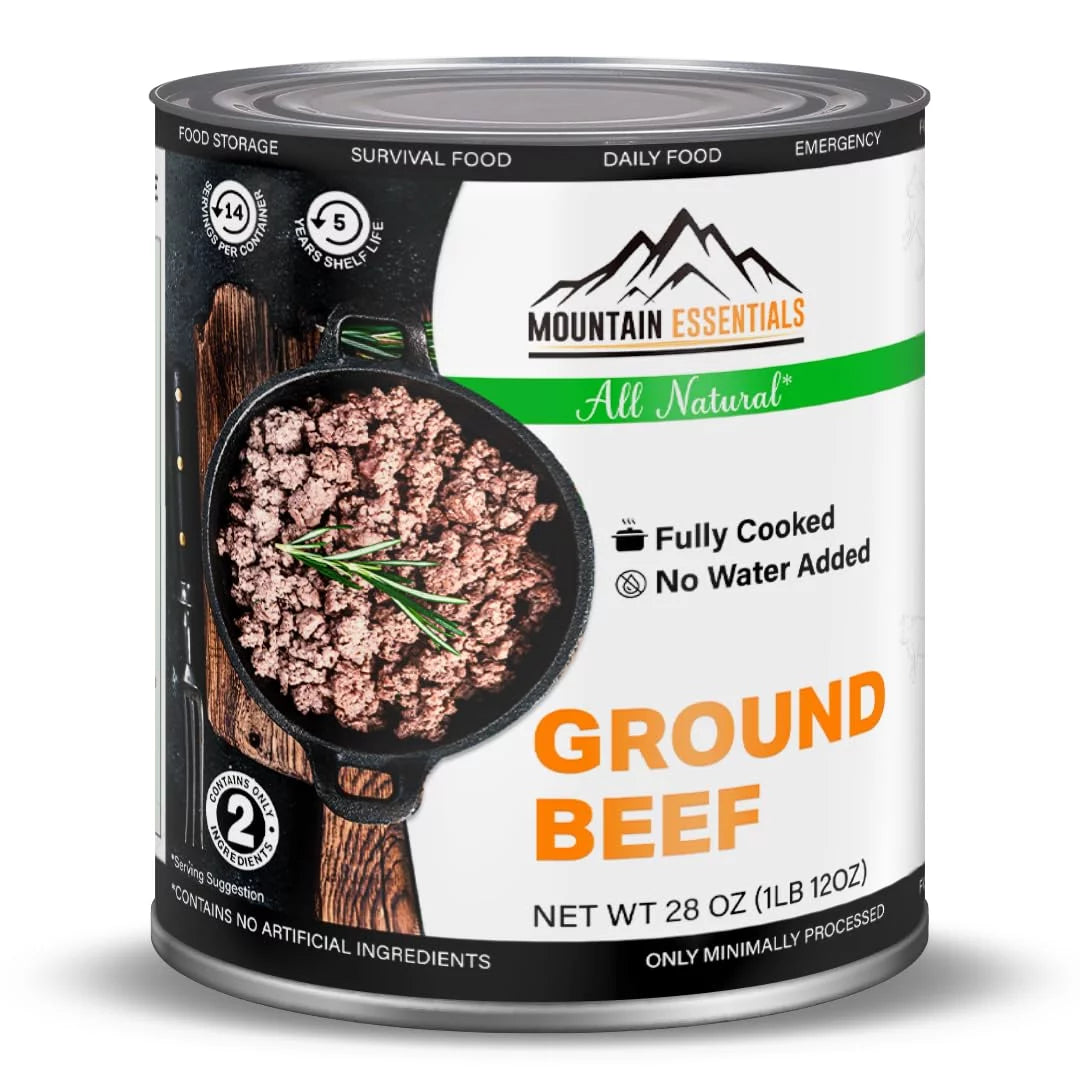 6 Cans Pack Canned Ground Beef 28 Ounce Cans Fully Cooked L37989