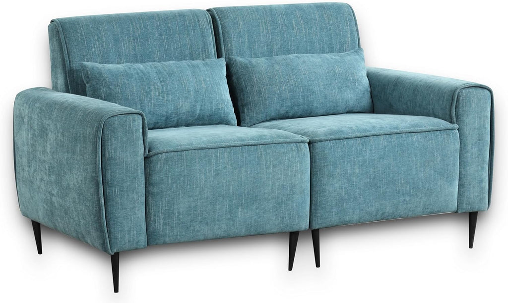 Blue Chenille Sofa Loveseat Set H44735