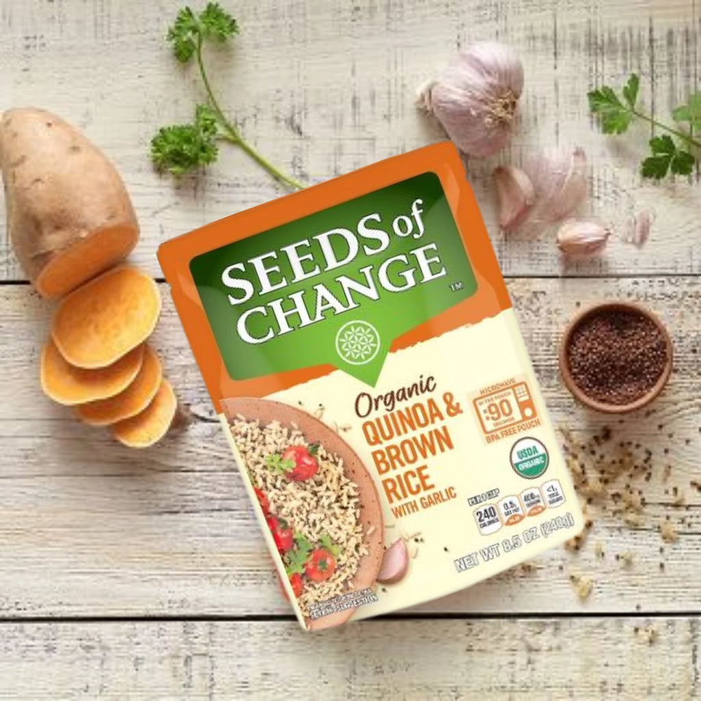 Organic Quinoa & Brown Rice with Garlic Mix, 8.5oz x 6 Packs A67659