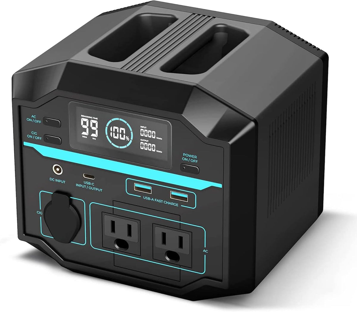 222Wh Portable Lithium Power Station with AC Outlets H3932