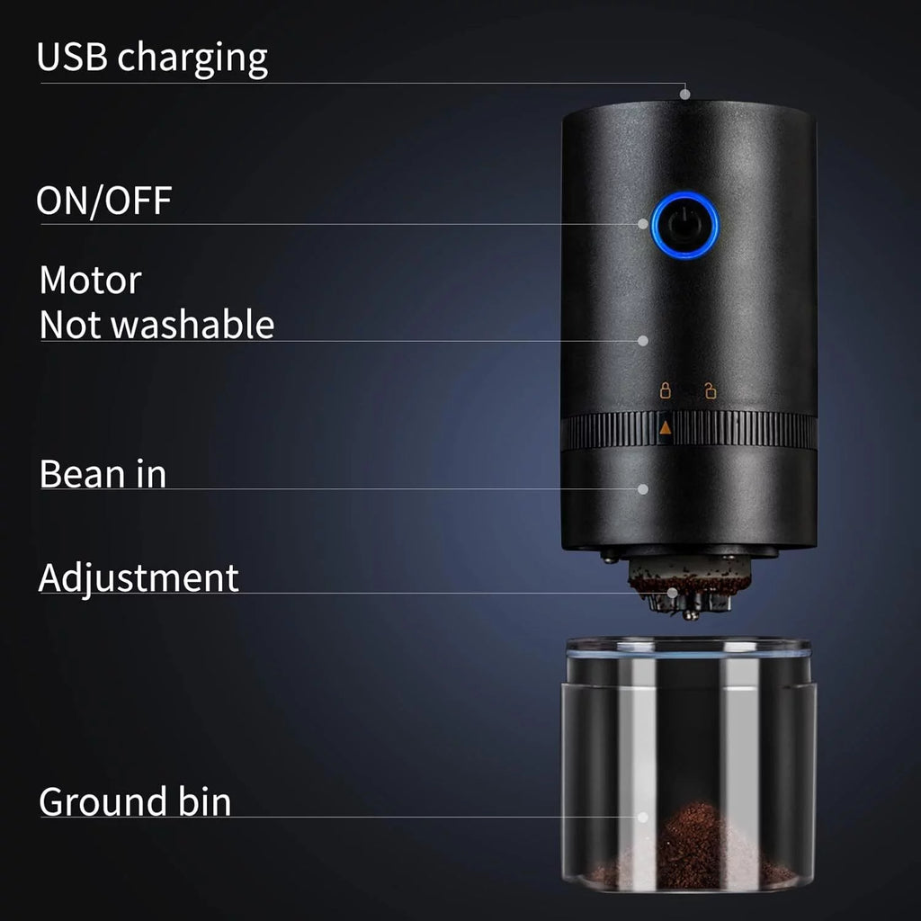 Small Cordless Electric Burr Coffee Grinder Q699