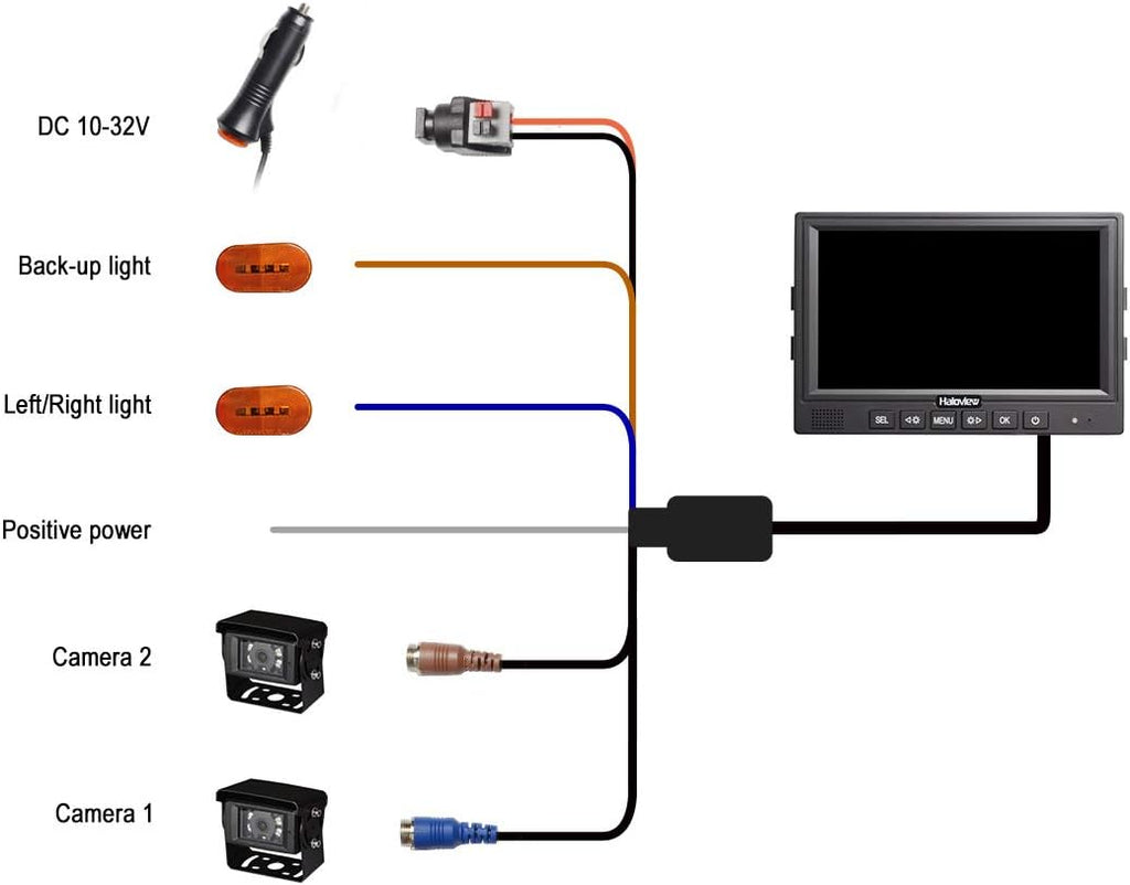 7 Digital Monitor Backup Camera System J797349
