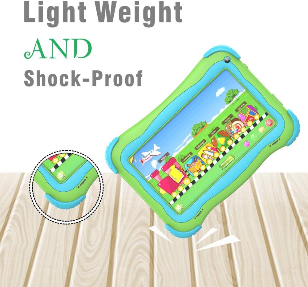 Green 7 Android Kids Tablet 1GB + 32GB Pack of 2 T874