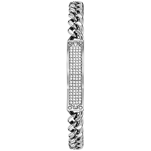 Crystal Accented Quartz Watch and ID Bracelet Gift Set V766072