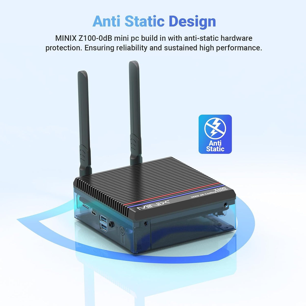 Fanless Mini PC, Intel 12th Gen N100, 16GB DDR4, 512GB SSD, Windows 11 Pro T29769