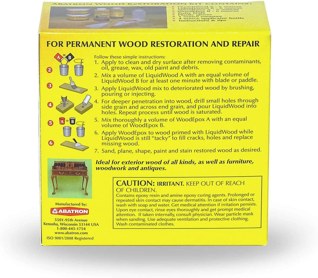 24 Oz Epoxy Resin Wood Restoration Kit K16190