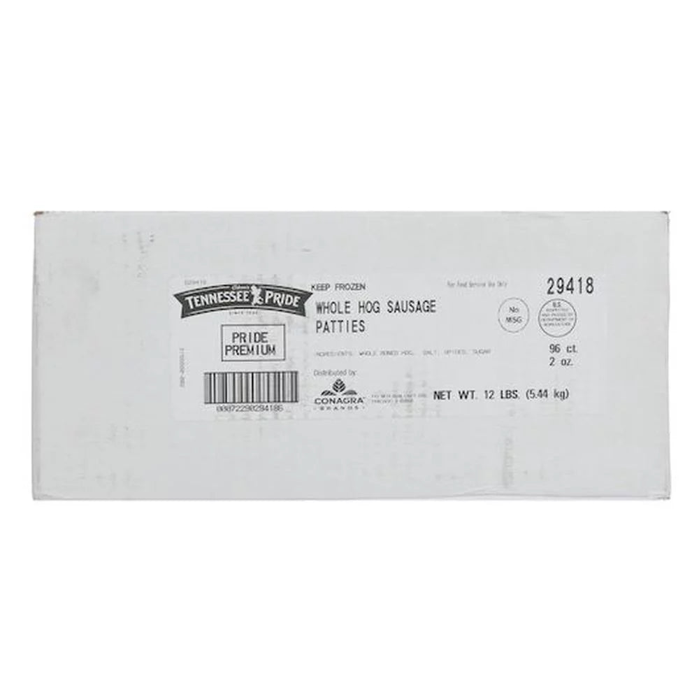 12 Pound Mild Sausage Patty H531128