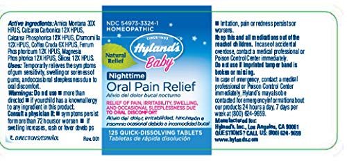 125 Count Baby Daytime Soothing Tablets H6881