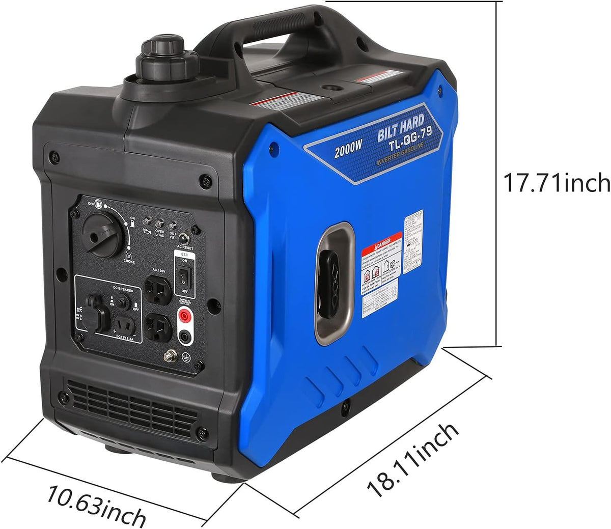 Portable Inverter Generator 2000 Watt Gas Powered I6760