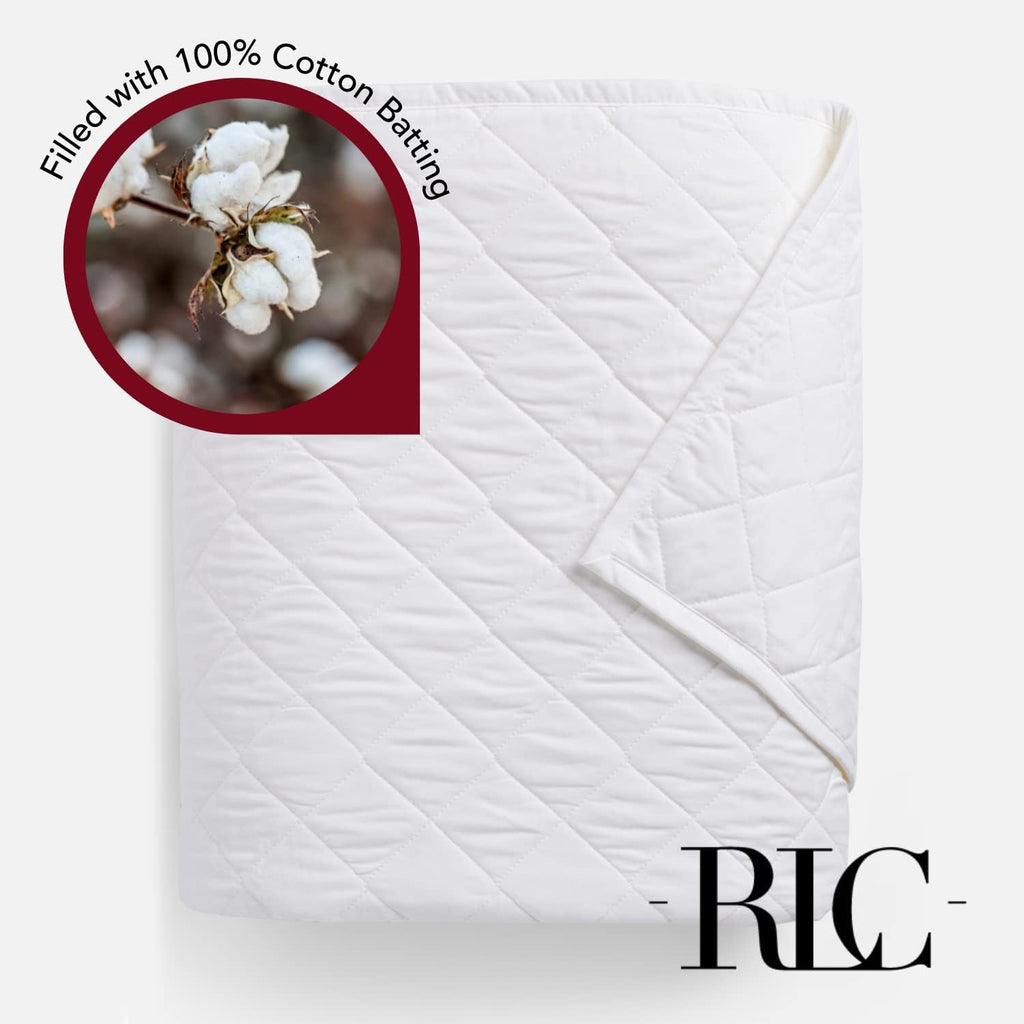White 100% Cotton Full/Queen Quilt M462331
