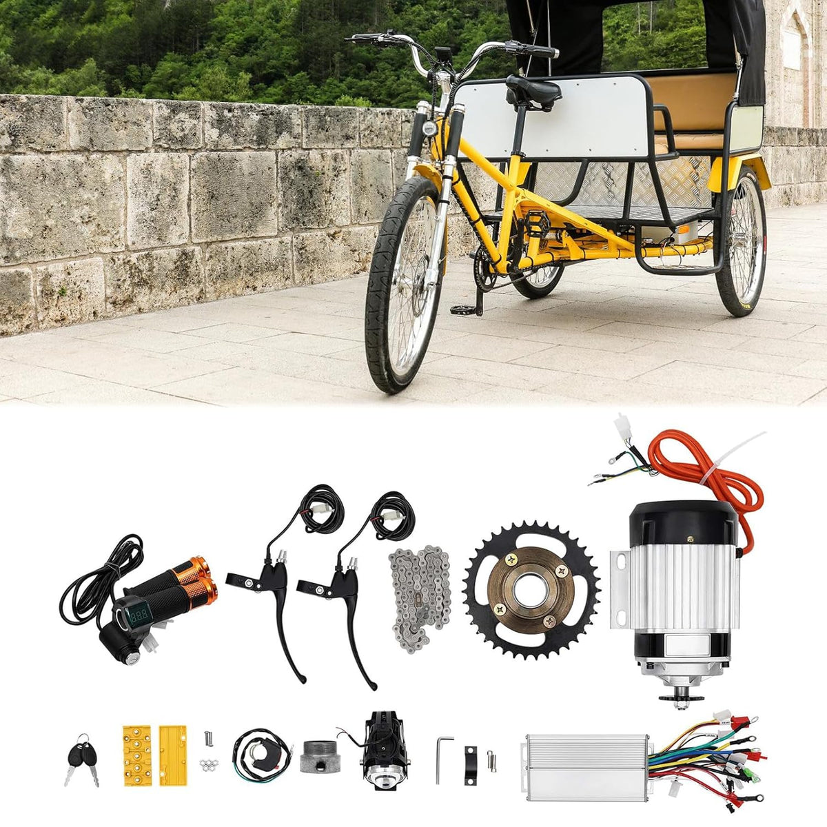 48V 750W Electric Brushless Motor Kit with Controller V299