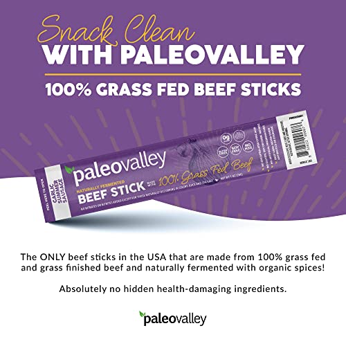 100% Grass Fed Garlic Summer Sausage Beef Sticks O61542