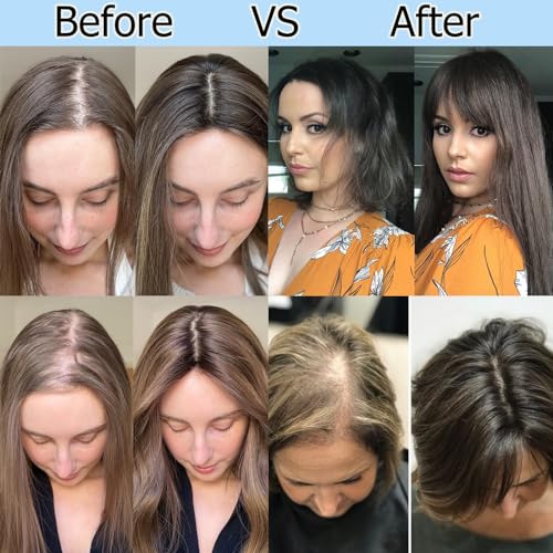 18 Inch Synthetic Fiber Clip in Hair Topper (Chestnut Brown & Honey Blonde) N8305